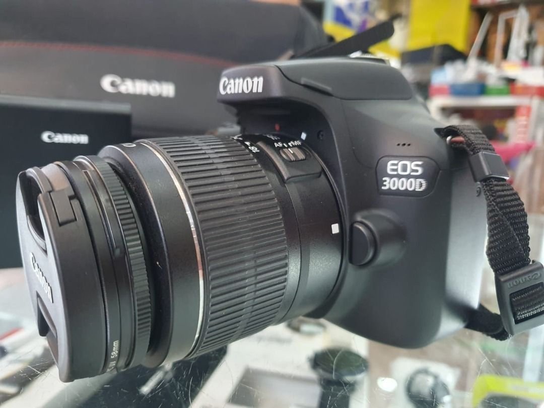 Canon EOS 3000D DSLR Camera Kit EF S1855, Photography, Cameras on