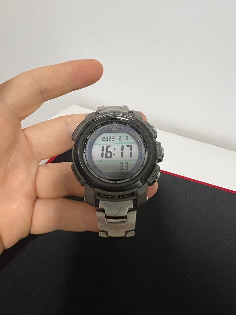 Casio ProTrek. Titanium bracelet Men s Fashion Watches