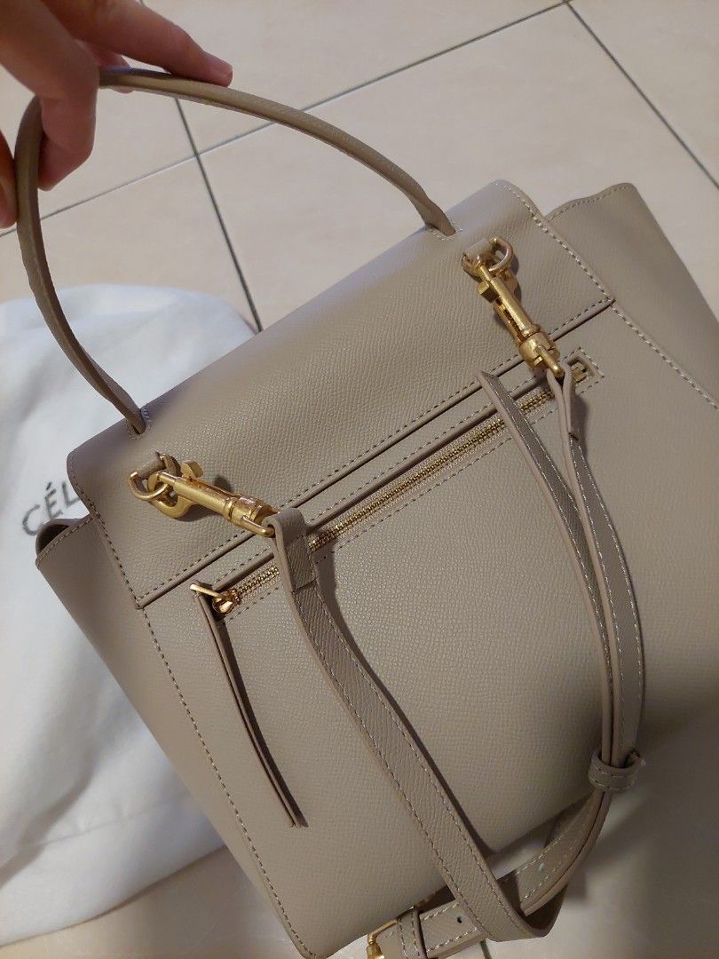 Celine belt bag deals micro light taupe