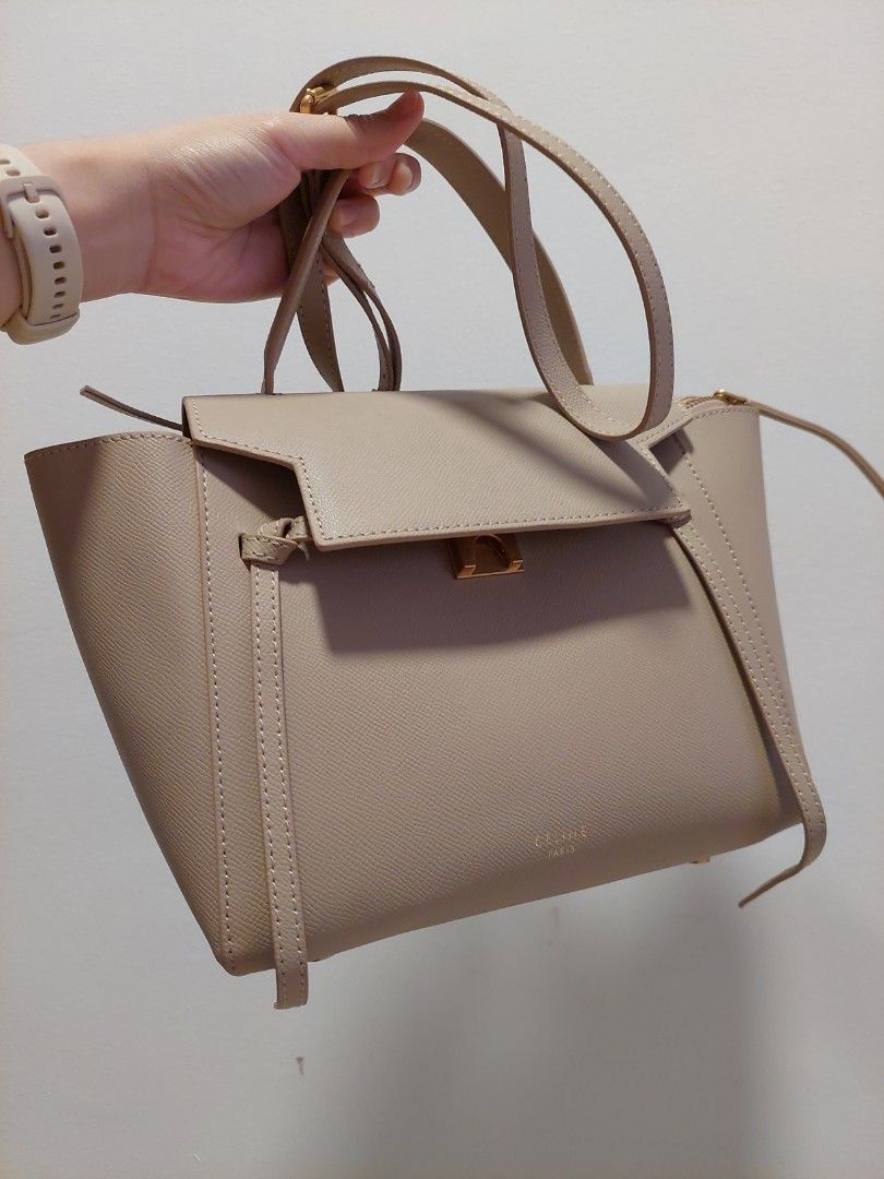 Celine belt bag 2025 micro light taupe