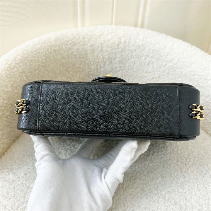 Chanel 23C Seasonal Flap Bag in Black Caviar GHW, Luxury, Bags & Wallets on  Carousell