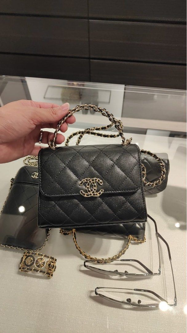 Chanel 23P Clutch with Chain, Luxury, Bags & Wallets on Carousell