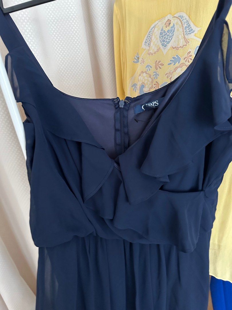 Chaps navy blue dress on sale
