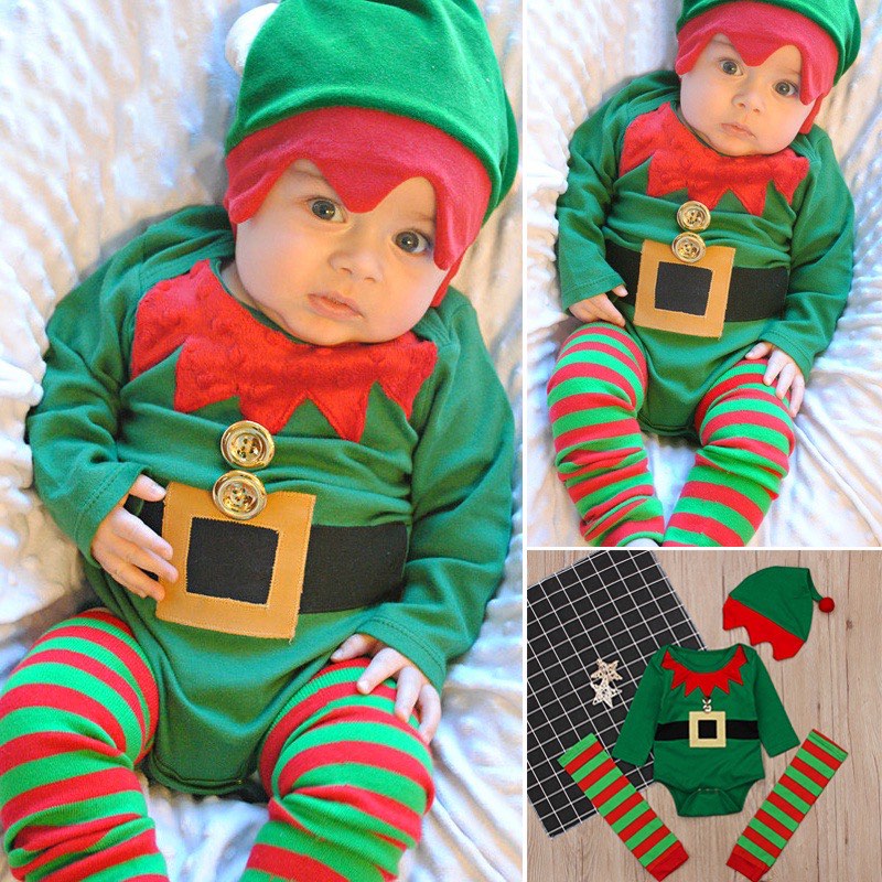 Christmas Baby Elf Costume 0-6m, Babies & Kids, Babies & Kids Fashion on  Carousell