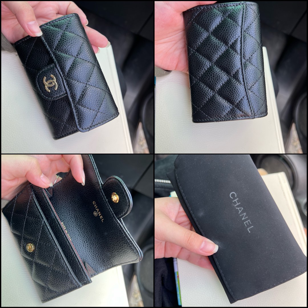 Classic Chanel flap card holder in Caviar GHW, Luxury, Bags & Wallets on  Carousell