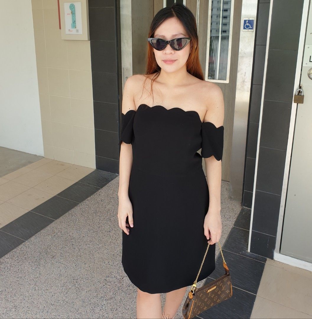 Club monaco top black dress