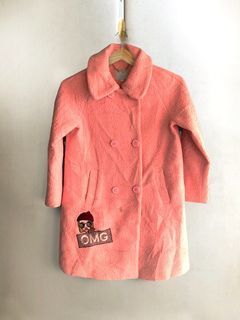 Coral Pink Trench Coat for Women