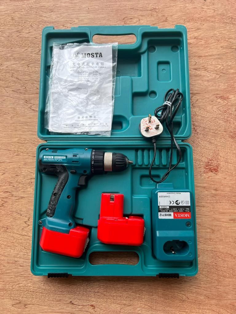 Cordless Driver Drill MOSTA 12V 1.5Ah Furniture Home Living