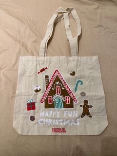 Cotton on Christmas tote shopping bag