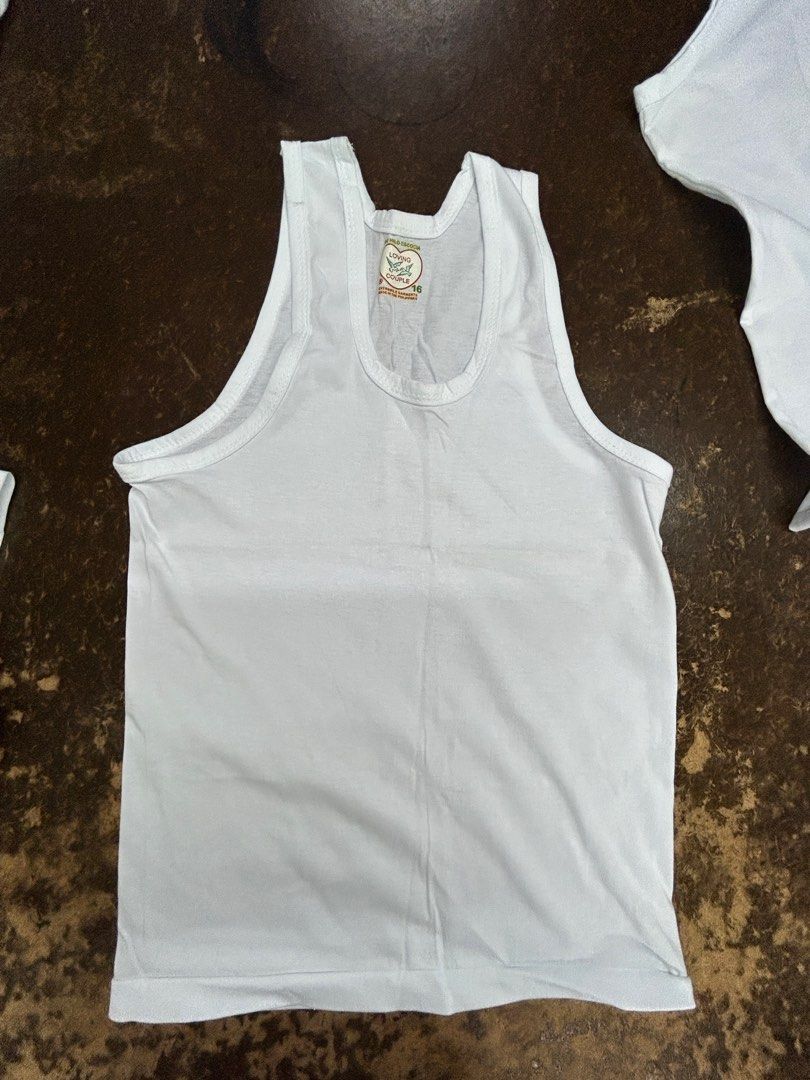 **Factory Price** Open for Resellers. Cotton White Sando For Kids