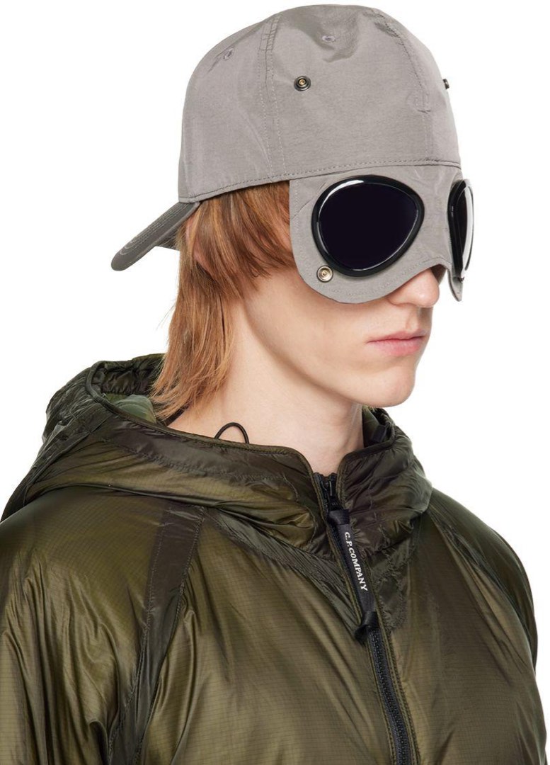 C.p. Company Chrome-r goggle Cap 灰色, 他的時尚, 手錶及配件, 棒球