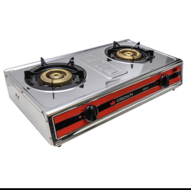 Crown double burners for LPG gas tank, TV & Home Appliances, Kitchen