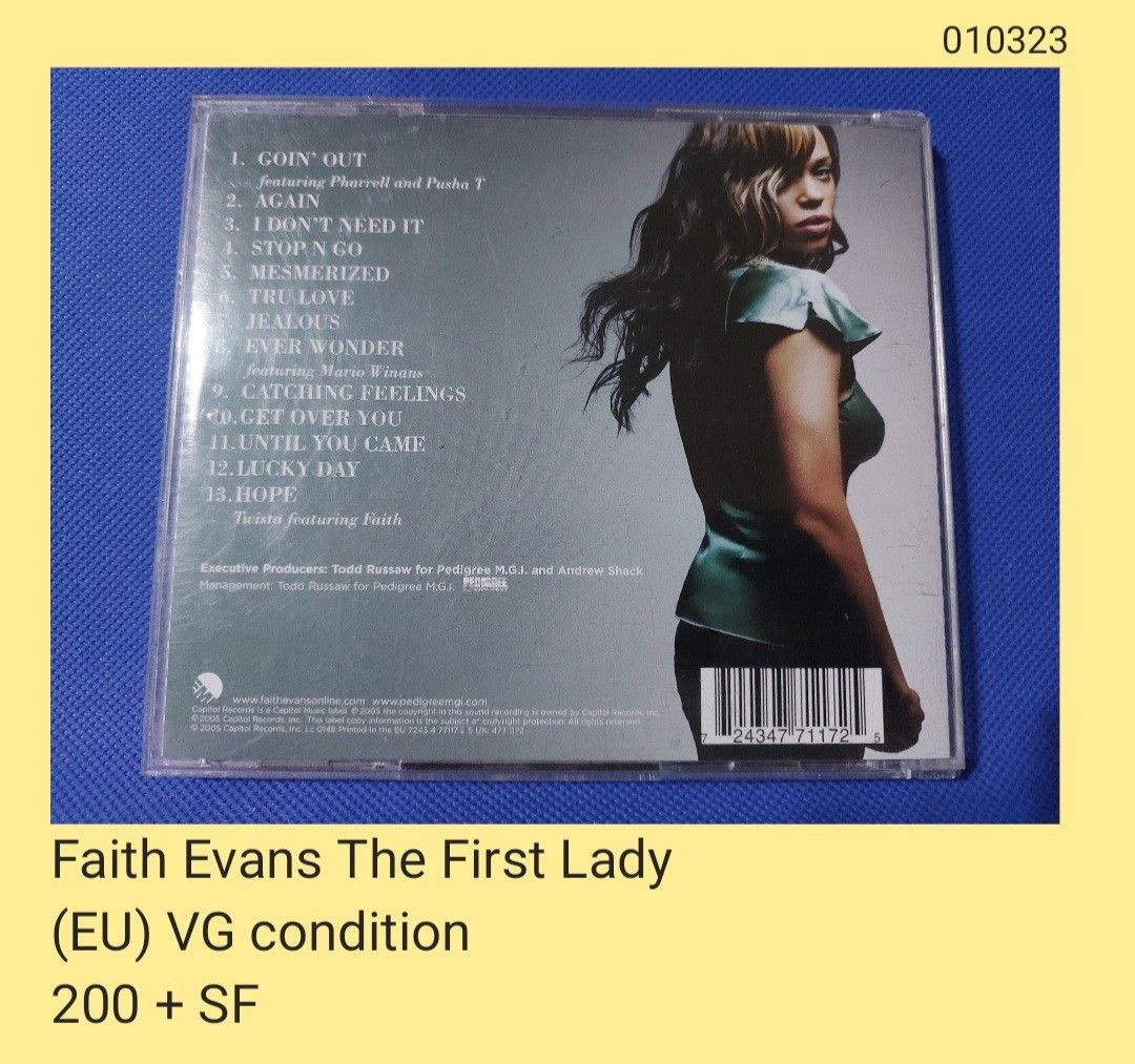 Faith Evans The First Lady CD (unsealed), Hobbies & Toys, Music & Media