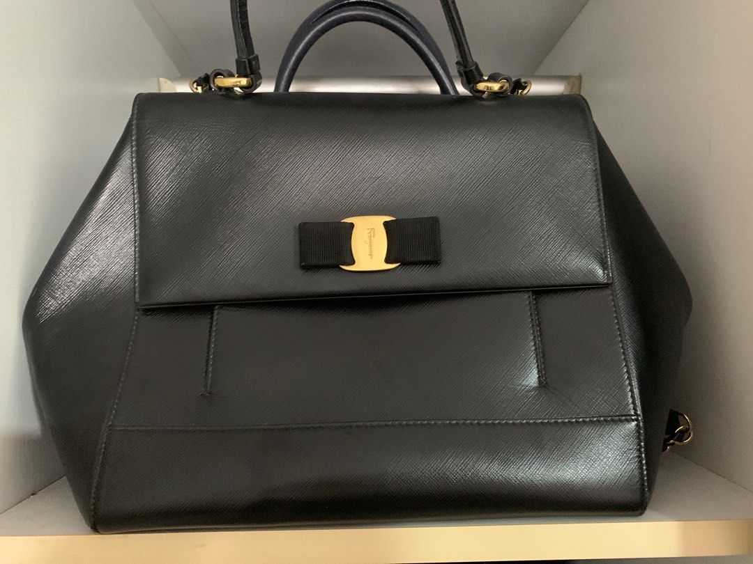 Ferragamo Top Handle Bag, Luxury, Bags & Wallets on Carousell