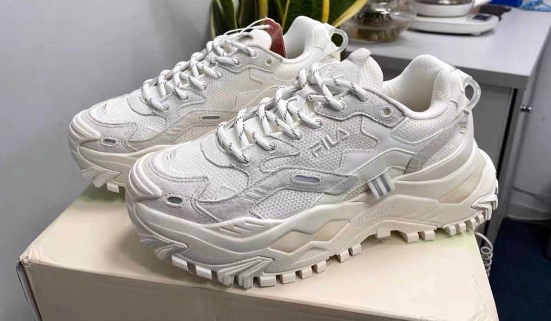 White and new arrivals silver filas