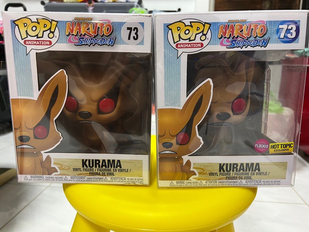 Flocked Kurama Naruto funko pop, Hobbies & Toys, Toys & Games on Carousell