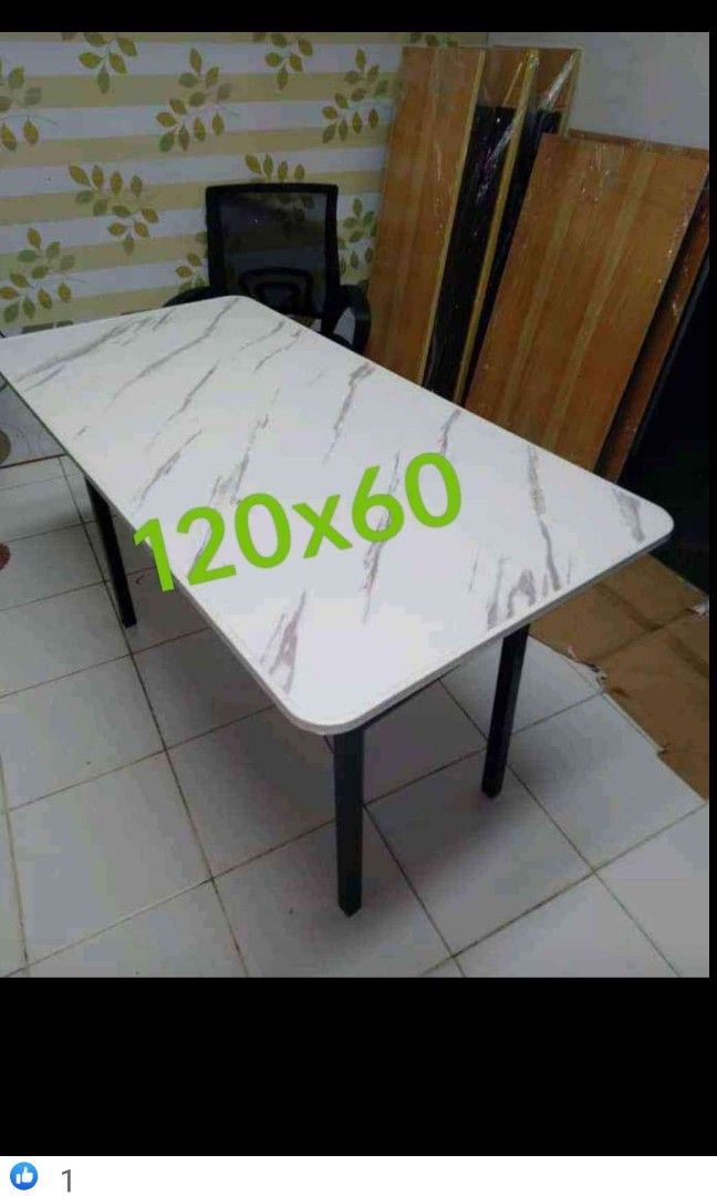 FOLDABLE COMPUTER TABLES AND OFFICE CHAIR, Furniture & Home Living