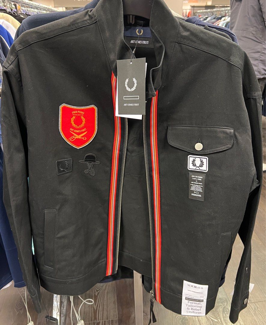 Fred Perry x Art Comes First Jacket Men s Fashion Coats Jackets
