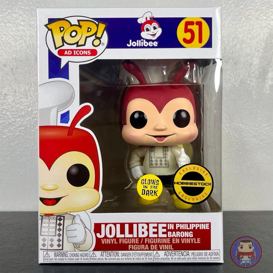 Funko Pop! Jollibee #51 - Barong Philippin, Glow In The Dark, Hobbiestock, Neuf