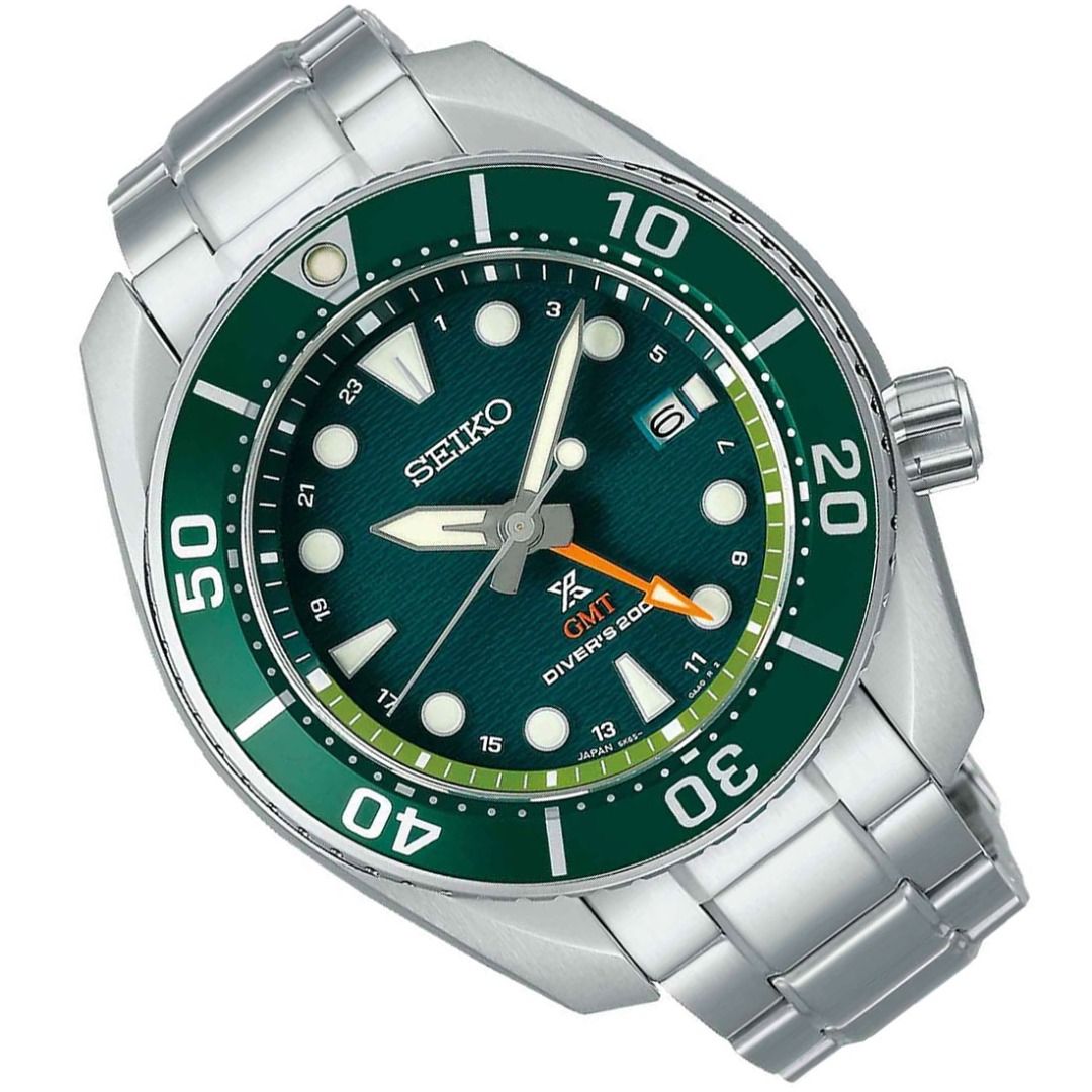 Genuine Seiko GMT Prospex Sumo SFK003J1 SFK003 SFK003J Green Dial Solar ...