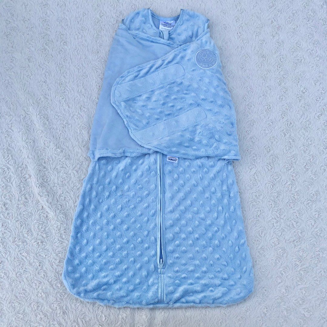 Halo sleepsack plush dot velboa swaddle small 2025