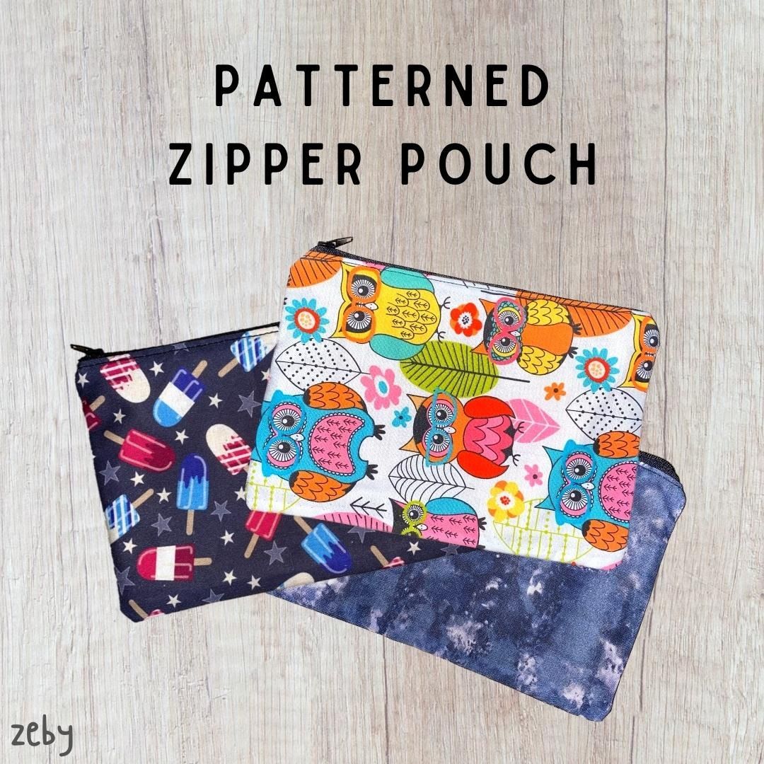 Handmade discount zipper pouch