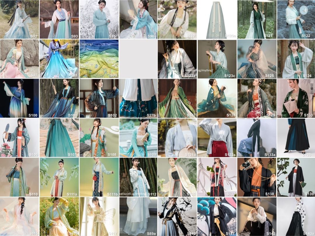 Hanfu rental >200 female male costumes Han, Wei, Jin, Tang, Song, Ming ...