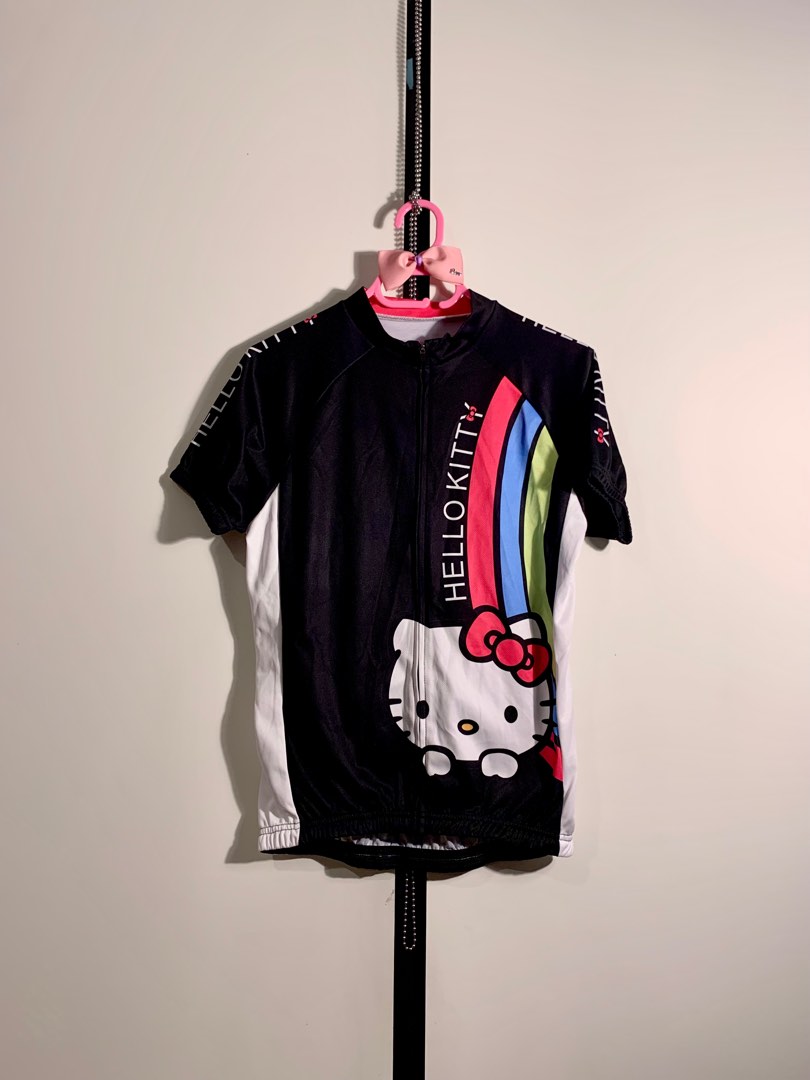 Hello Kitty Cycling Jersey Top Black
