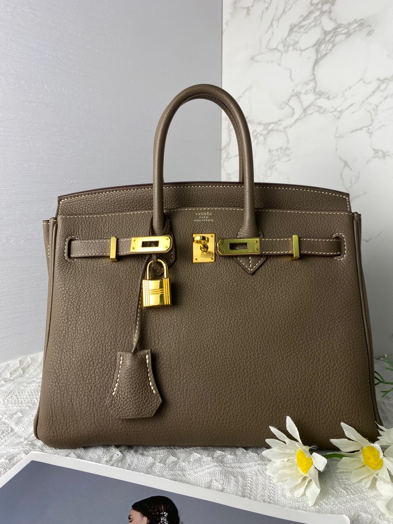 Hermes Birkin 25 - Ambre, Luxury, Bags & Wallets on Carousell