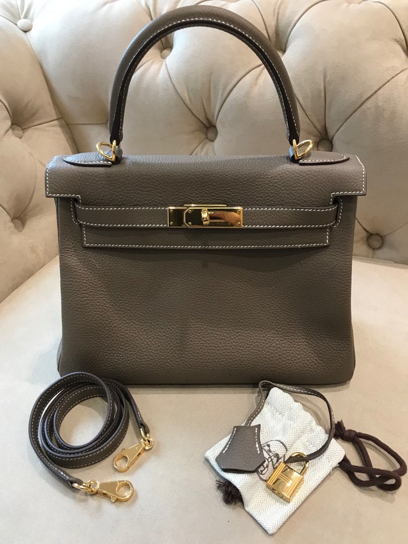 Hermes Kelly 28 Casaque Veau Epsom, Luxury, Bags & Wallets on Carousell