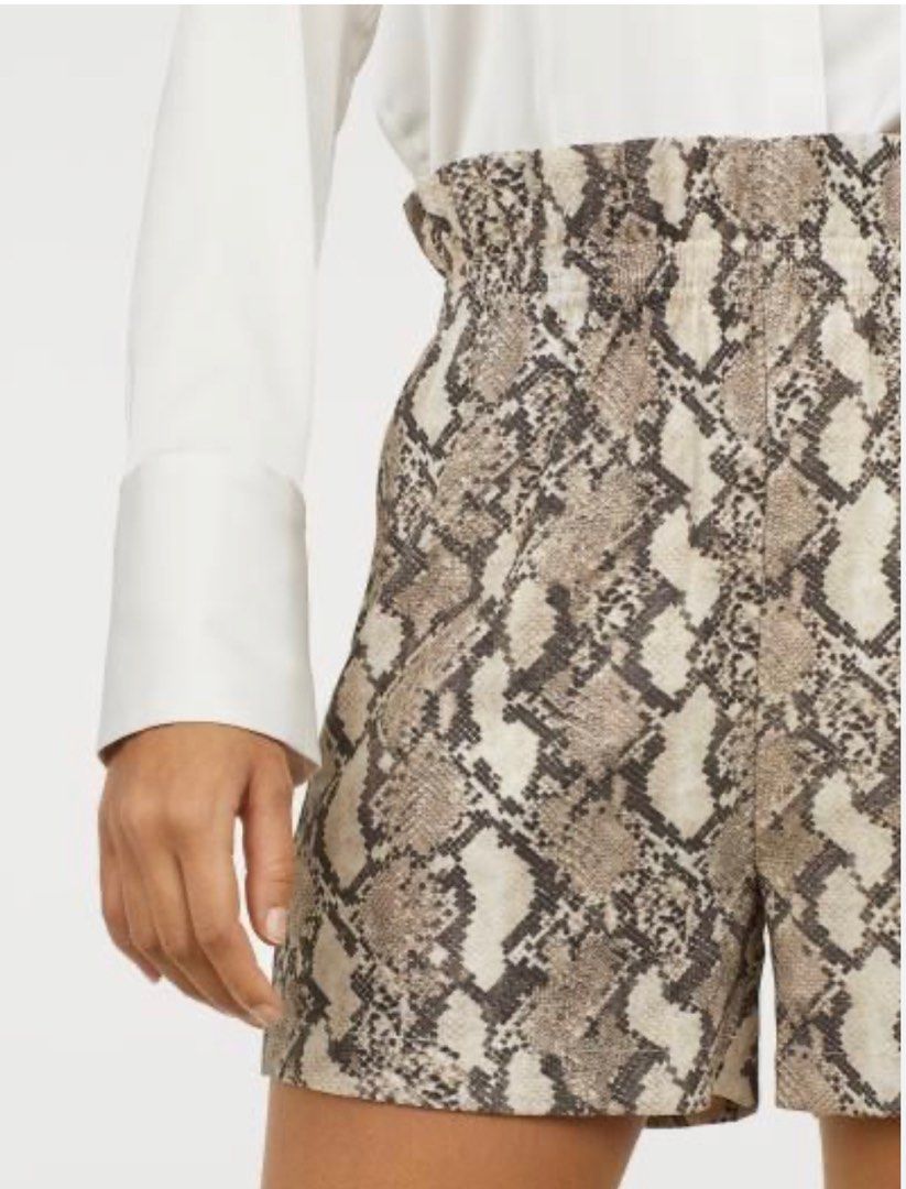 H&m snake print sales shorts