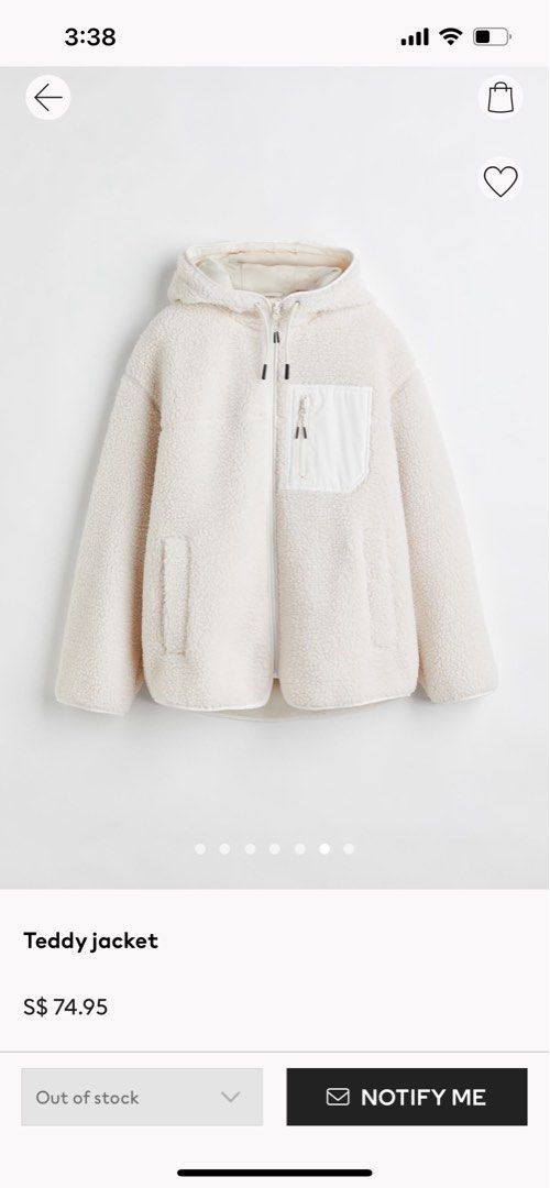 White teddy new arrivals jacket