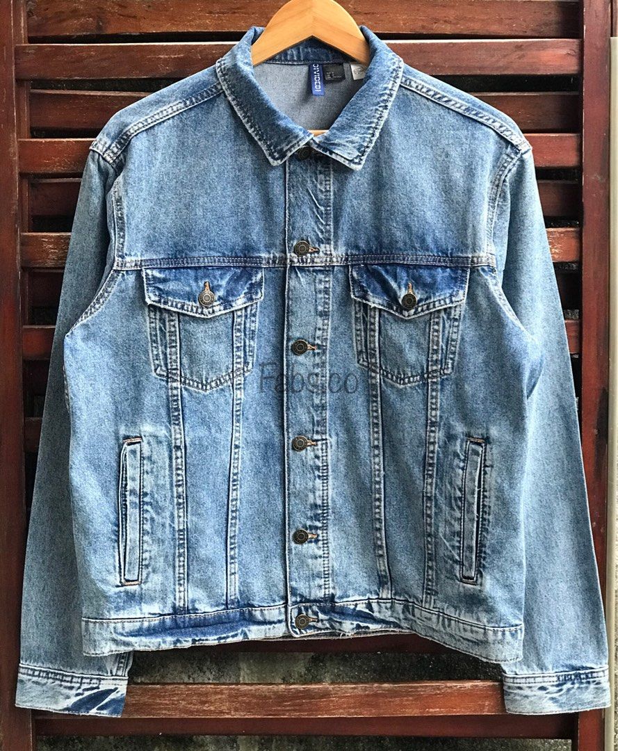 H&M x Spongebob Denim Jacket, Men's Fashion, Coats, Jackets and