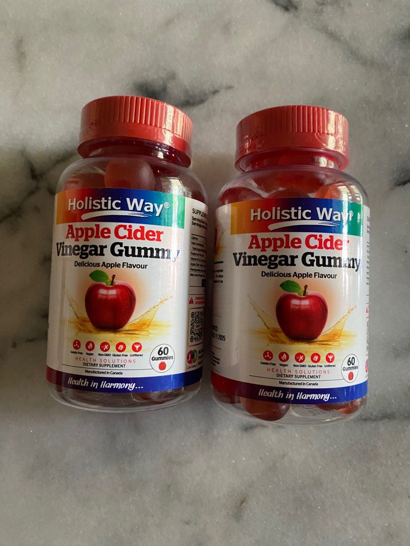 Holistic Way Apple Cider Vinegar Gummy, Health & Nutrition, Health