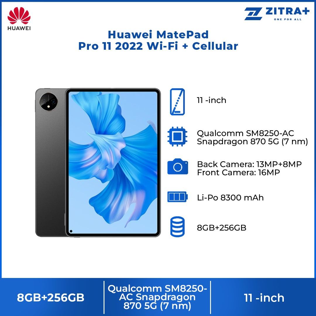 Huawei MatePad Pro 11 2022 Wi-Fi Cellular 8GB+256GB, Mobile Phones ...