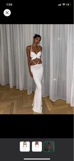 Iamgia white butterfly dress