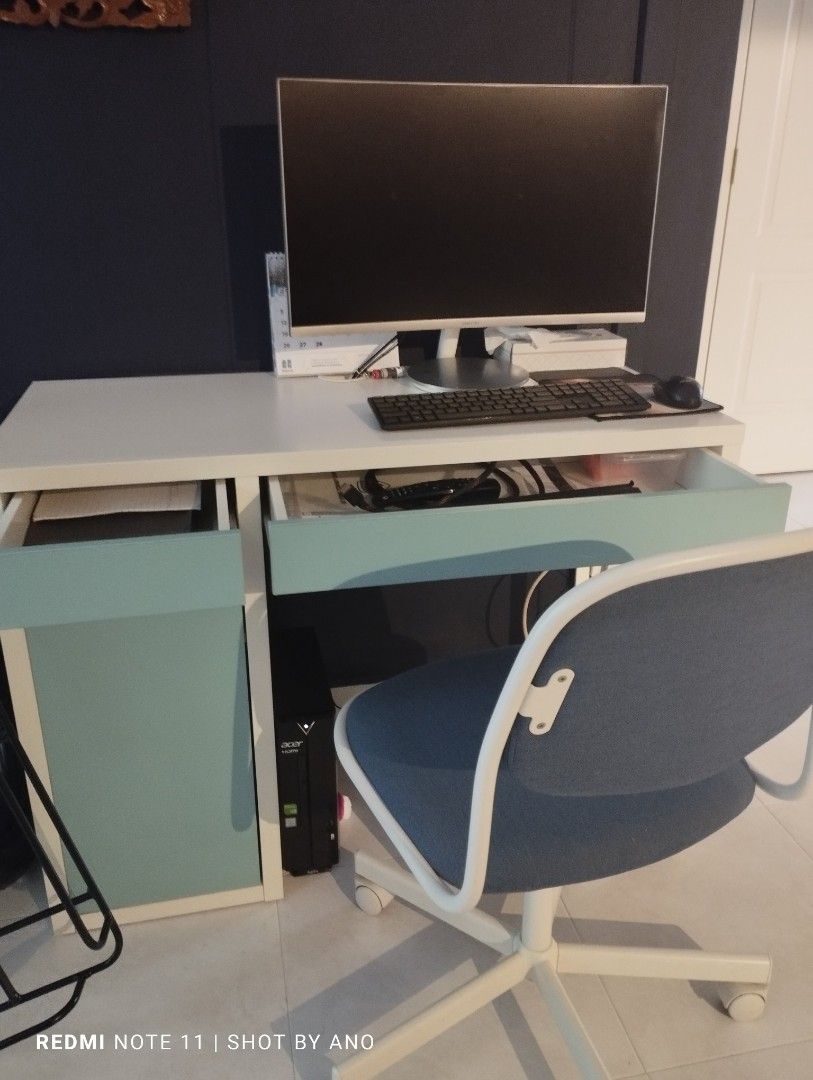 IKea Computer table/Study table with chair, Furniture & Home Living