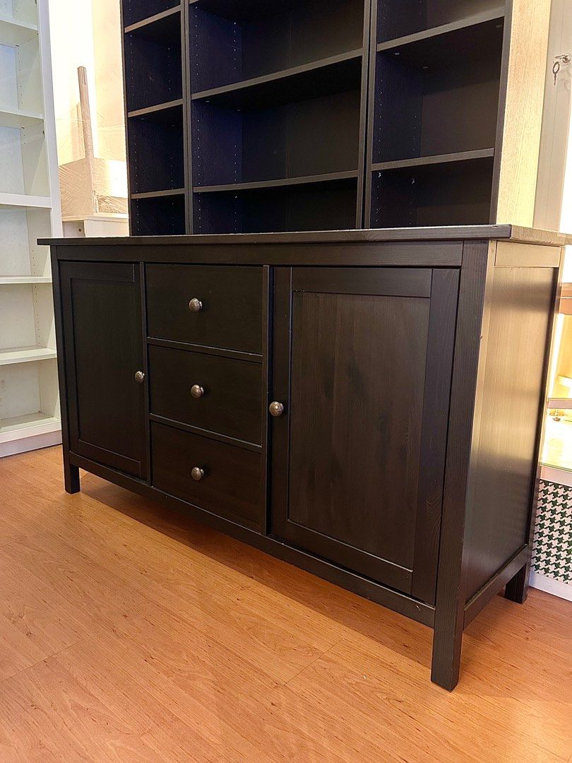 Ikea hemnes store sideboard black brown