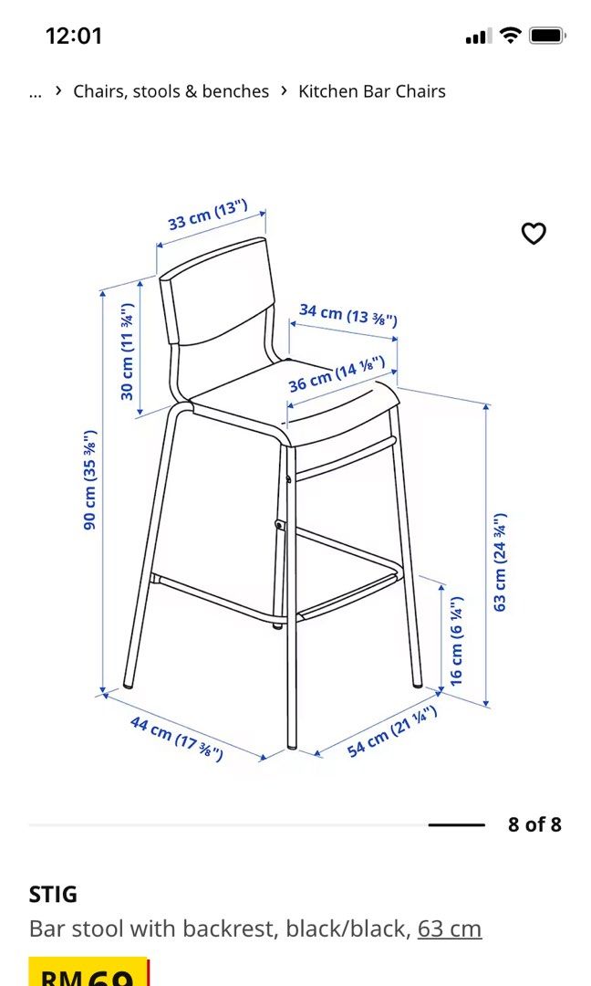 Ikea Stig Chairs, Furniture & Home Living, Furniture, Chairs on Carousell