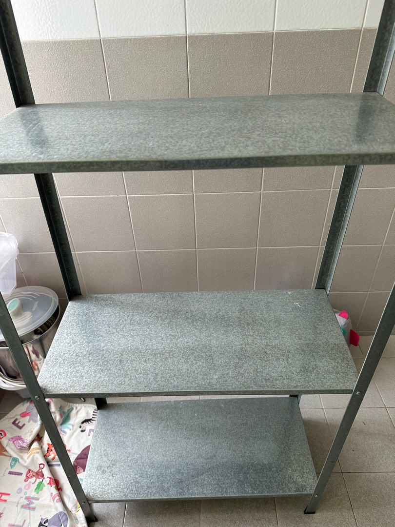 IKEA Storage rack metal, Furniture & Home Living, Home Improvement