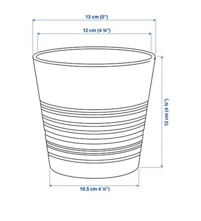 Ikea White Plant Pot, Furniture & Home Living, Gardening, Pots