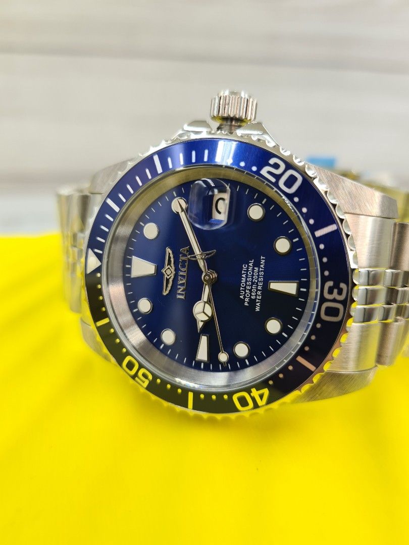 INVICTA PRO DIVER AUTOMATIC BRAND NEW ORIGINAL (Category: Luxury Watches) located in Angeles City. Submitted by dapperguy (Listing ID 1213711953, Image 3). Description: INVICTA PRO DIVER AUTOMATIC BRAND NEW 😍SALE PRICE: P7,800 ⌚ORIGINAL PRICE: P20,000 💯 ORIGINAL and AUTHENTIC 👌 1 Year Warranty NH35A AUTOMATIC MOVEMENT FLAME FUSION CRYSTAL GLASS CASE SIZE: 42 mm CASE THICKNESS: 12 mm 200 Meters Water Resistant Screw Down Crown Please direct mes