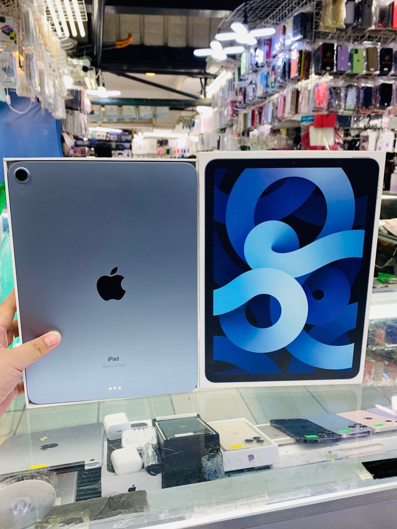 ipad air 4 64gb (Category: iPad) located in San Juan City. Submitted by jalailahmamosaca (Listing ID 1213689883, Image 1). Description: iPad Air 4 64GB WiFi Color sky blue No issue No dents complate packge same sirial box 📍SAN JUAN GREEENHILLS WE HAVE PHYSICAL STORE ✅ We accept Trade in ✅ We also buy any kind of gadgets like laptop, iPad, iPhone, table & Samsung. pm for more inquire 📞09125890826 See less.