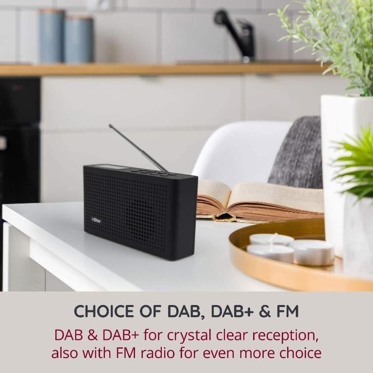 istar DAB/DAB Digital+ & FM Radio, Portable Mains and Battery Powered ...