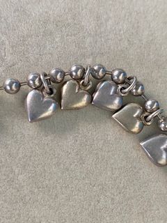 🇮🇹ITALY 925 SILVER HEART BUBBLE BRACELET 251