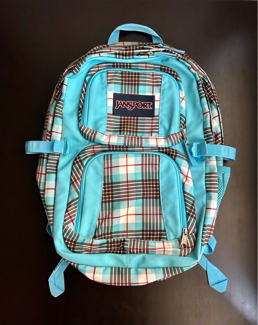 JanSport Backpack Tiffany Blue, Women's Fashion, Bags & Wallets ...