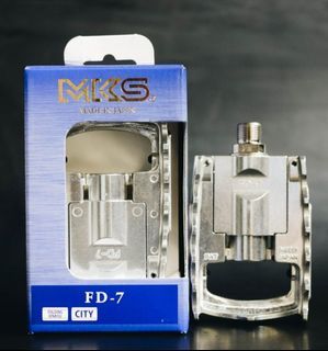 Japan MKS FD-7 MKS FD7 Folding Pedal Foldable Pedal Foldie Pedal Silver Colour CHEAP Suitable for Brompton Birdy type Bicycles Bike