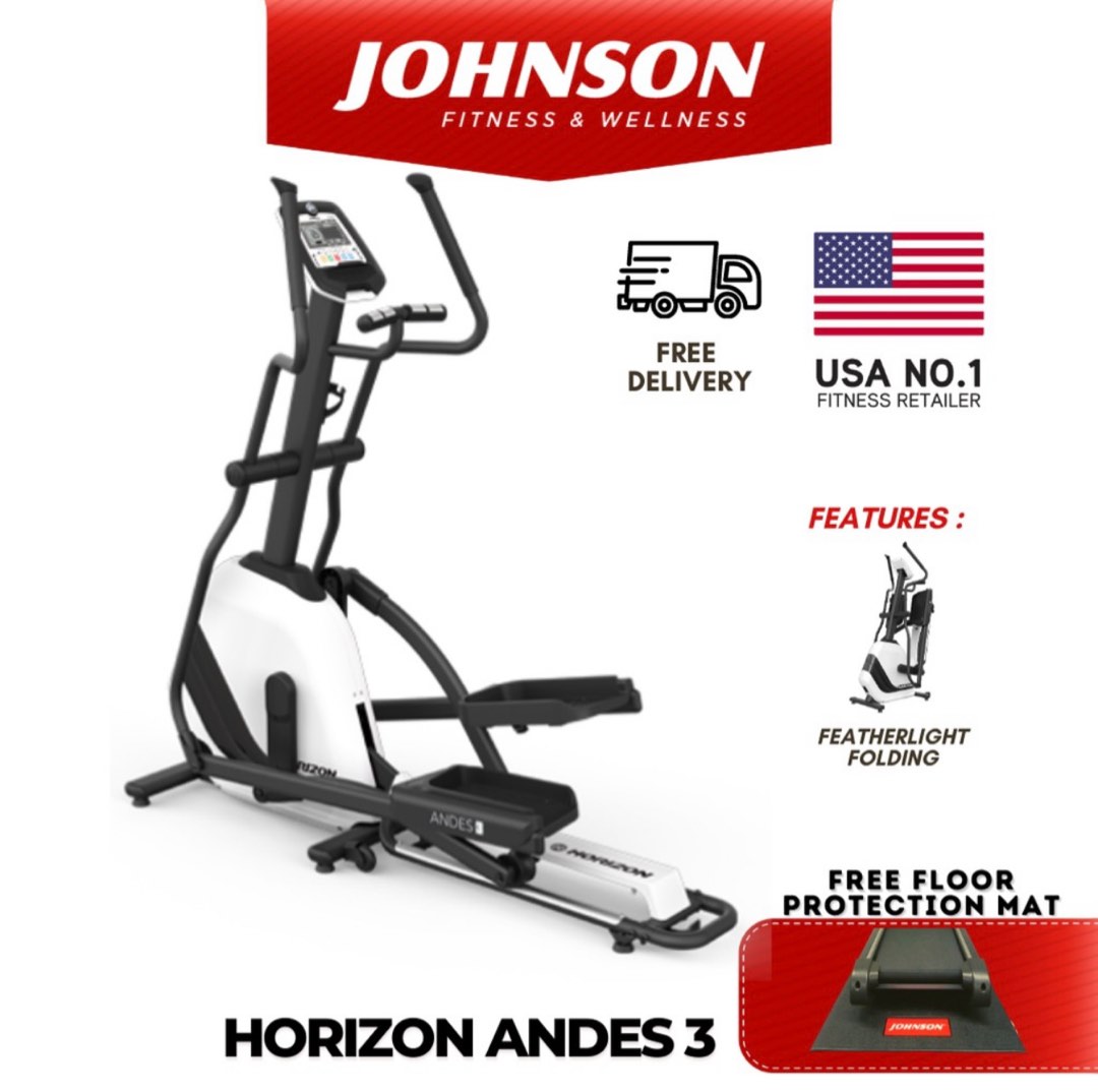 Johnson Fitness Horizon Andes 3 Elliptical Trainer, Sports