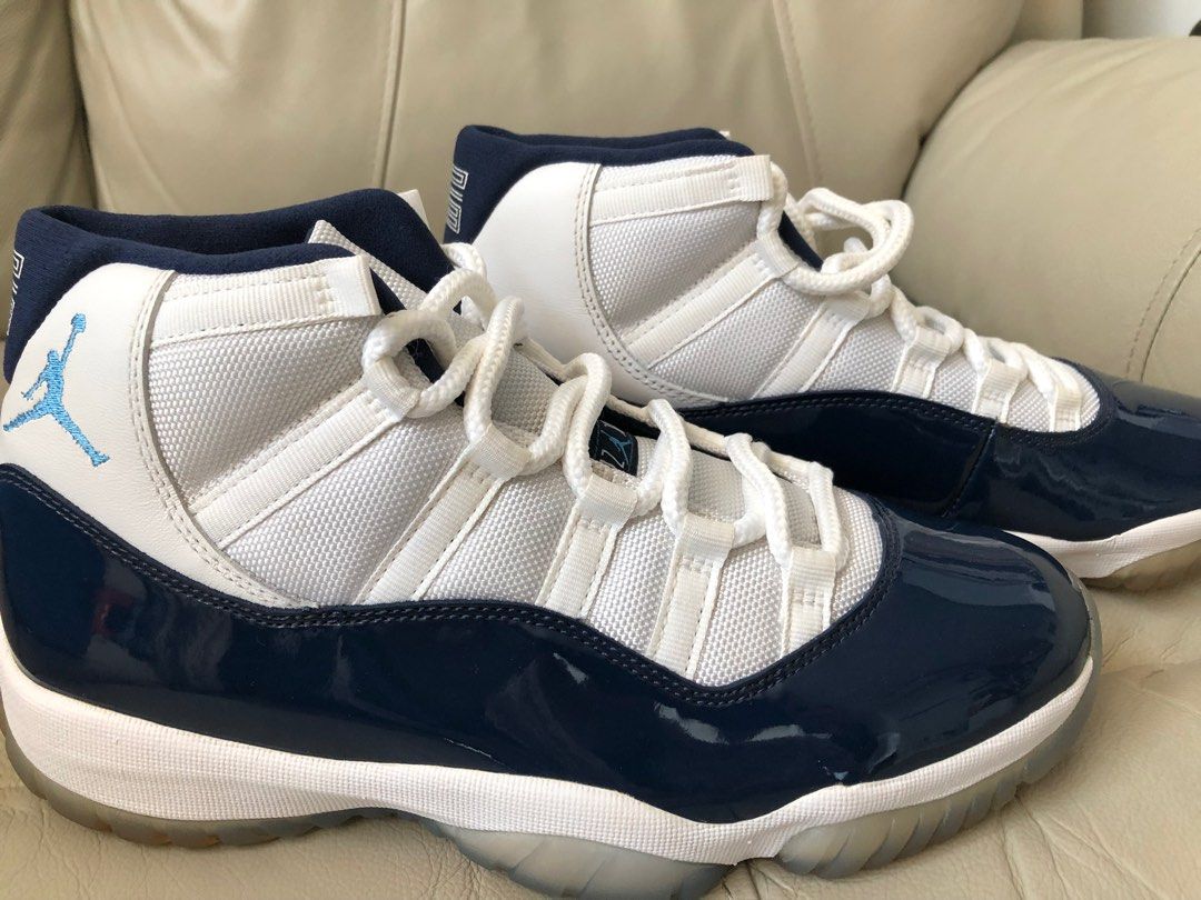 Jordan 11 Retro UNC Win Like 82 University Blue US 8.5, 男裝, 鞋