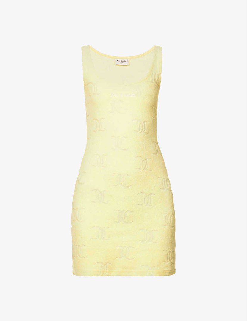 Juicy couture towel monogram dress yellow Women s Fashion Dresses Sets Dresses on Carousell